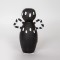 VASE, CERAMIC,BROWN-WHITE , 14.5x8.5x20.5cm 752-20148