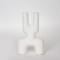 VASE, CERAMIC, WHITE, 15.5x6x23.5cm 752-20157