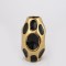 VASE, CERAMIC, BLACK & GOLD,12x12x20.5cm 752-20164