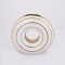 VASE, CERAMIC, WHITE & GOLD, 25.5x8.2x24cm 752-20175