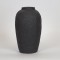 VASE, CERAMIC, BLACK, 15x15x25cm 752-20188