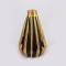 VASE, CERAMIC, BLACK-GOLD 15.5x15.5x23cm 752-20190