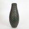 VASE, CERAMIC,TERRACOTA & GREEN, 12.1x12.1x29.2cm 752-20220
