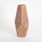 VASE, CERAMIC,TERRACOTA & LIGHT BLUE 752-20244