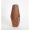 VASE, CERAMIC,TERRACOTA & BLUE 752-20245