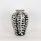 VASE, CERAMIC, BEIGE & BLACK, 20x20x31cm 752-20253