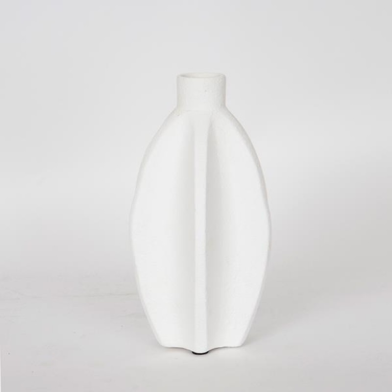 КЕРАМИЧНА ВАЗА БЯЛА 16.5X14.5X28CM