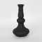 VASE, CERAMIC, BLACK, NARROW SPOUT, 16.5x16.5x30.5cm 752-20260