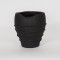 POT, CERAMIC, BLACK, 22x22x23cm 752-20262