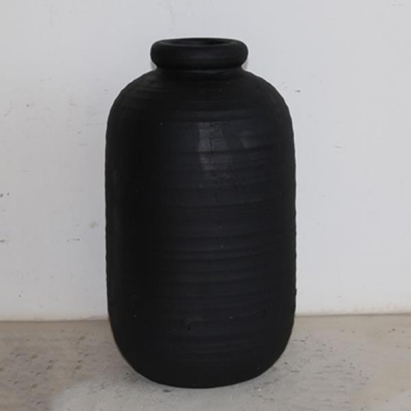 КЕРАМИЧНА ВАЗА ЧЕРЕН ЦВЯТ 25X25X42.5CM КЕРАМИЧНА ВАЗА ЧЕРЕН ЦВЯТ 25X25X42.5CM