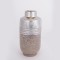 VASE, CERAMIC, GREY & SILVER, 14.5x14.5x29cm 752-20279