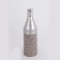 VASE, CERAMIC, BROWN & SILVER, BOTTLE DESIGN, 10x10x32cm 752-20282