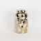 VASE, WITH TOP, CERAMIC, GOLD & WHITE,16x16x25CM 752-20321