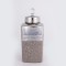 VASE, WITH TOP, CERAMIC, SILVER & BROWN,16.5x16.5x36CM 752-20329