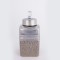 VASE, WITH TOP, CERAMIC, SILVER & BROWN, 14.5x14.5x30CM 752-20330