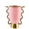 VASE , CERAMIC, PINK & GOLD, 22.5x14x31cm 752-20409