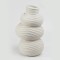 VASE, RESIN, IRREGULAR SHAPE, OFF WHITE, 22x21.8x36.6cm 752-21060