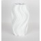 VASE, PORCELAIN, 3D, WHITE, 19x19x32.50cm 752-21068