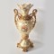 FLOOR VASE, PORCELAIN, BEIGE-GOLD, 38x30x82cm 752-21076