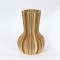 VASE, PORCELAIN, 3D, GOLD, 19.5x19.5x30cm 752-21093
