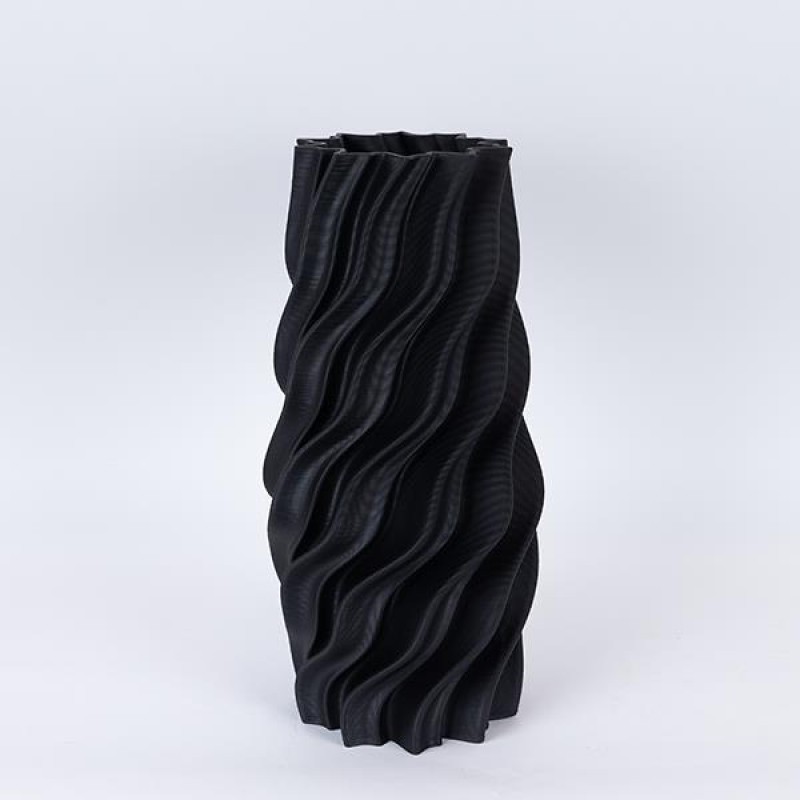 ВАЗА ПОРЦЕЛАНОВА 3D ЧЕРНА 18X19X39 СМ ВАЗА ПОРЦЕЛАНОВА 3D ЧЕРНА 18X19X39 СМ