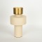 VASE,  METAL, WHITE-GOLD, 18.5x18.5x31cm 752-22055