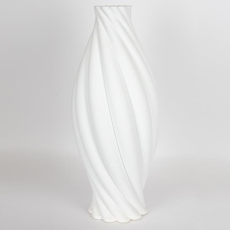 VASE, 3D, PORCELAIN, WHITE, 22x22x49.5cm, 752-22056