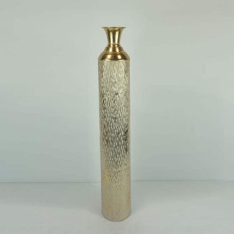 FLOOR VASE, METALLIC, GOLD, 14x14x86.5cm 752-22077