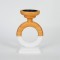 CANDLE HOLDER, WOODEN, BROWN,  15.5x11x23cm 752-23021