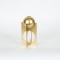 CANDLE HOLDER, METAL, GOLD,1 POSITION,  10.5X10.5X20CM 752-24017