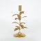 CANDLE HOLDER, METAL, GOLD, LEAVES DESIGN, 1 POSITION, 11.5x11.5x30CM 752-24018