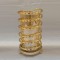МЕТАЛЕН СВЕЩНИК ЗЛАТИСТ 15X27 СМ