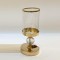 CANDLE HOLDER, METAL, GOLD, 12x27,5cm 752-24099