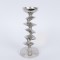 CANDLE HOLDER, METAL, SILVER, 10x10x27cm 752-24113