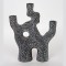 СВЕЩНИК СИВ КЛОН 4 ПОЗИЦИИ 26X9.5X32CM