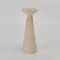 CANDLE HOLDER, CERAMIC, ECRU, 8.5x8.5x22.7cm 752-25038