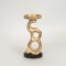CANDLE HOLDER, POLYRESIN, GOLD,  10.9X9.5X23.8CM 752-26036