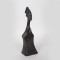 DECORATIVE STATUETTE, CERAMIC, BLACK, 12x9.5x39cm 752-27011