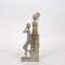 DECORATIVE SCULPTURE, RESIN, COUPLE, GREEN-GOLD 13x9x34.5cm 752-27053