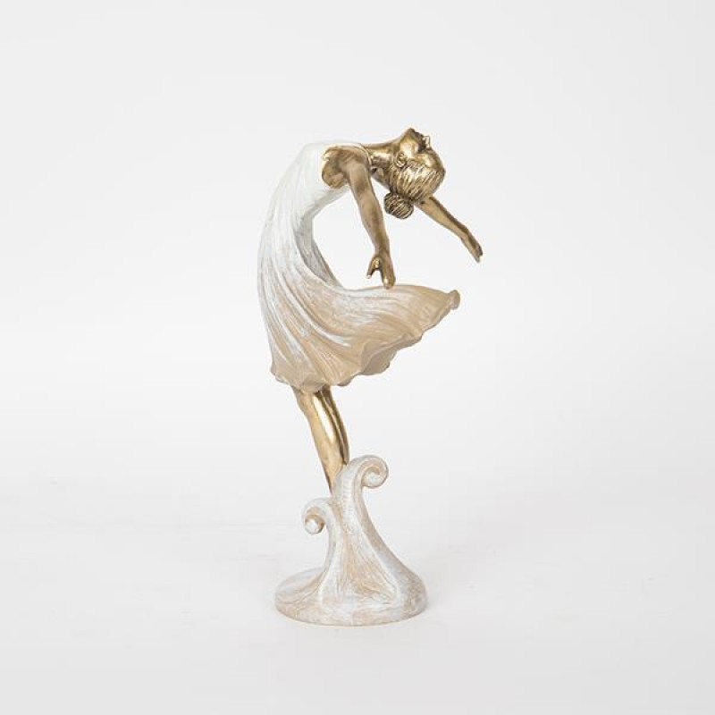 ДЕКОРАТИВНА ФИГУРА БАЛЕРИНА, БЯЛА ДЕКОРАТИВНА ФИГУРА БАЛЕРИНА, БЯЛА