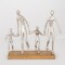 TABLE  DECORATION, ADULTS AND CHILDREN, WOOD-ALUMINIUM, SILVER-NATURAL, 38x10x30cm 752-27122