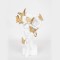 TABLE DECO, FACE WITH FLOWERS & BUTTERFLIES, WHITE&GOLD, 17.5x9.5x29.730.2cm 752-27139