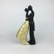 DECORATIVE SCULPTURE, COUPLE, GOLD & BLACK, 13x6.3x25cm 752-27142