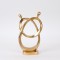 TABLE DECORATION,  FIGURE- COUPLE-CIRCLE, POLYRESIN, GOLD, 16.5x7x29.4cm 752-27170