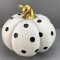 DECORATIVE, PUMPKIN, BLACK & WHITE,19x18.5x16cm 752-28521