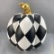 DECORATIVE, PUMPKIN, BLACK & WHITE, 21x20x23cm 752-28522