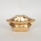 TABLE DECORATION, POLYRESIN, LIPS, GOLD, 23.2x8x12.2cm 752-28534