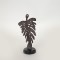 TABLE DECORATION, POLYRESIN, FERN LEAF, BLACK,10.2x7.5x22.5cm 752-28542