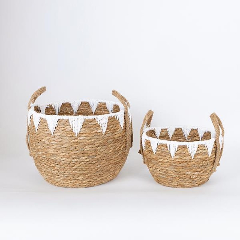 СЕТ ДЕКОРАТИВНИ КОШНИЦИ STRAW BASKETS СЕТ ДЕКОРАТИВНИ КОШНИЦИ STRAW BASKETS