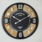 WALL CLOCK, METAL, BLACK-WHITE-NATURAL60x4.5x60cm 753-10029